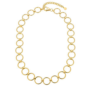OLIVIE Stříbrný kroužkový náhrdelník GOLD 8952 Ag 925; ≤24,5 g.